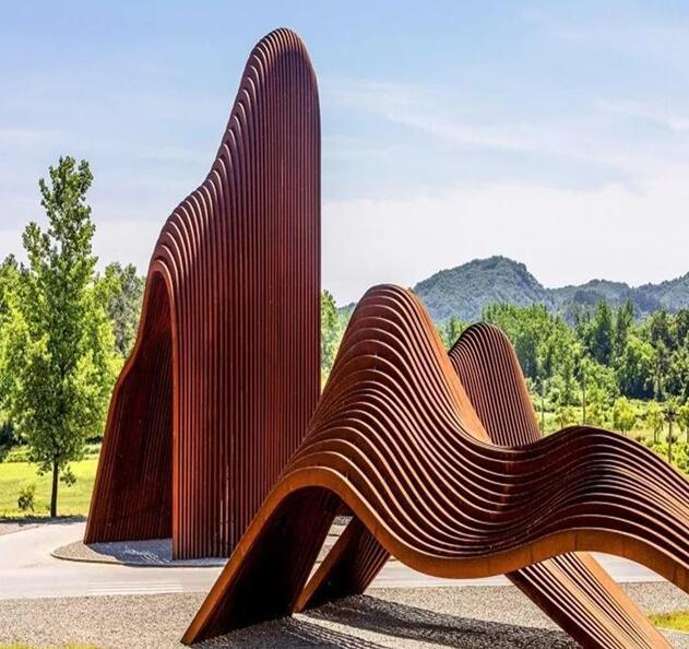 上林锈钢板造型